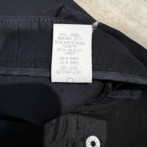 Theory Womens Black Adalwen Jetty Pants Size 8 skinny leg - Picture 5 of 11